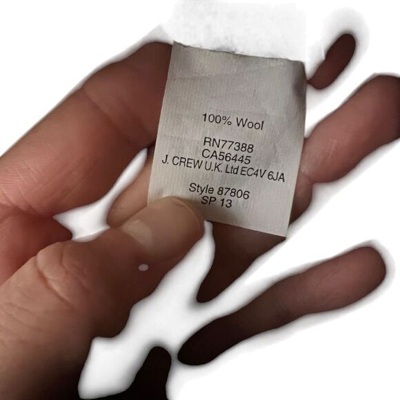 J. Crew black 100% wool city fit work pants - Picture 5 of 8